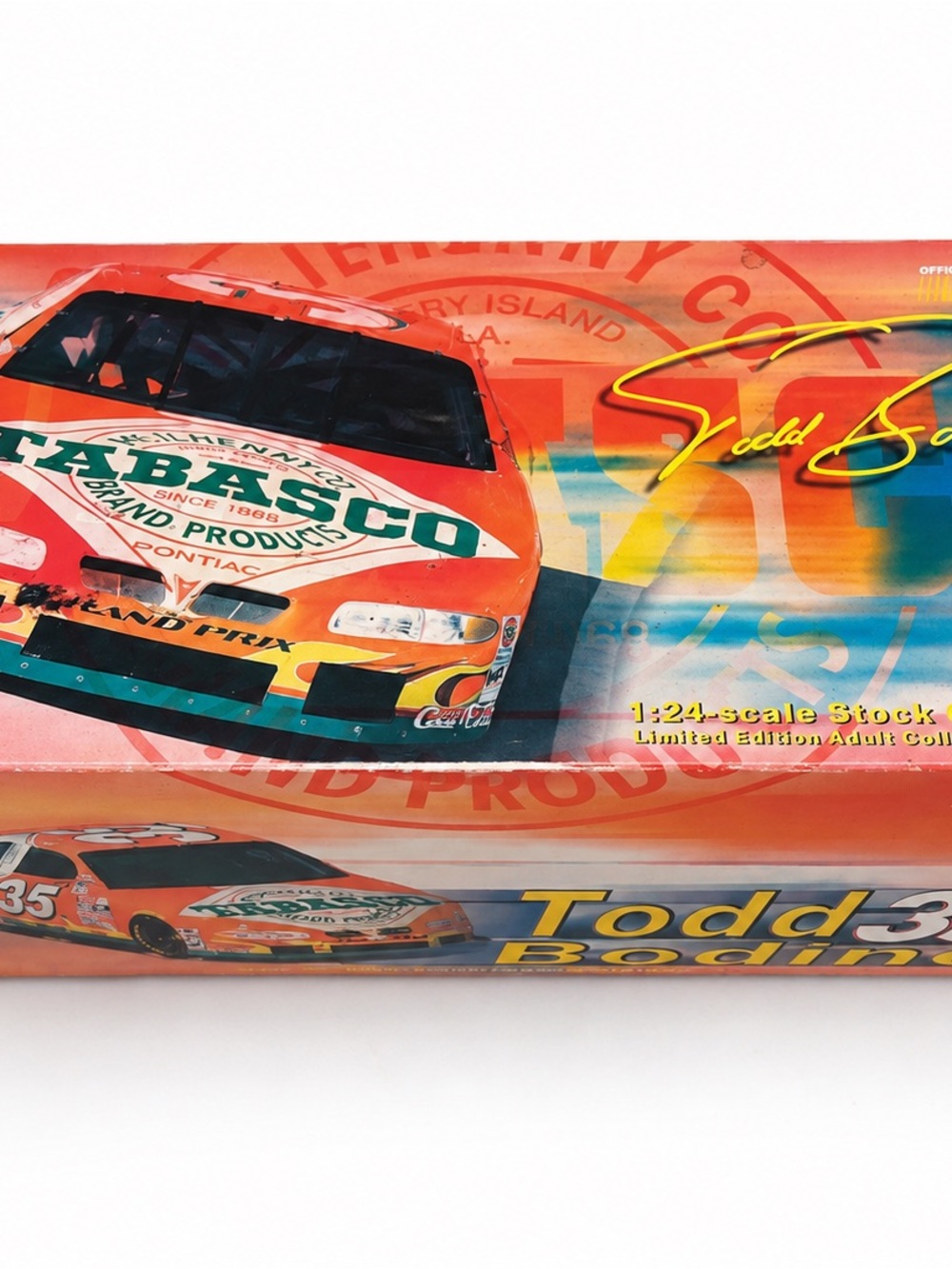 Todd Bodine Tabasco Orange Race Car Toy - Kids Toys